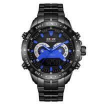 Relógio Masculino Weide Anadigi Wh8501B - Preto E Azul