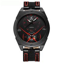 Relógio Masculino Weide Analógico UV-1703 - Preto e Vermelho