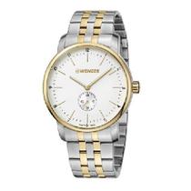 Relógio Masculino Wenger Urban Classic Branco e Dourado