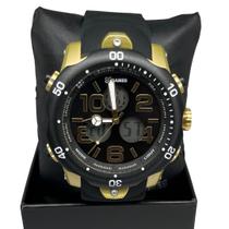 Relógio Masculino X-games Xmppa224 P2px Preto E Dourado