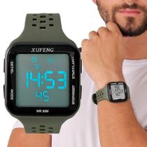 Relógio Masculino Xufeng Quadrado Com Cronometro Leve Otimo Para Academia Cronometrar os Exercicios