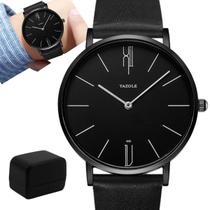 Relógio Masculino Yazole Total Black Ultrafino + Caixa