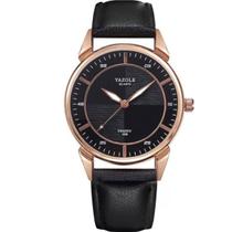 Relógio Masculino Yole 398 Pulseira Preta + Caixa - Yazole