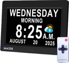 Relógio MASSII Digital Voice-Talking com tela grande de 7" Relógio MASSII Digital Voice-Talking com tela grande de 7"