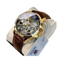 Relógio Mecânico Automático De Luxo Masculino OLEVS 6661 Com Mostrador Esqueleto Totalmente