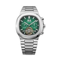 Relógio Mecânico Automático Estilo Militar Forsining 481 Em Aço Inoxidável Com Tourbillon, Ponteiros Relógio Mecânico Automático Estilo Militar Forsining 481 Em Aço Inoxidável Com Tourbillon, Ponteiros