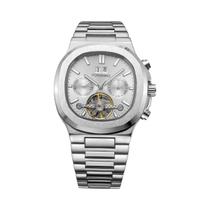 Relógio Mecânico Automático Estilo Militar Forsining 481 Em Aço Inoxidável Com Tourbillon, Ponteiros