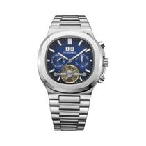 Relógio Mecânico Automático Estilo Militar Forsining 481 Em Aço Inoxidável Com Tourbillon, Ponteiros Relógio Mecânico Automático Estilo Militar Forsining 481 Em Aço Inoxidável Com Tourbillon, Ponteiros