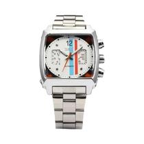 Relógio Mecânico Automático Masculino JARAGAR 569 Retro Quadrado Com Calendário Em Aço Inoxidável