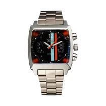 Relógio Mecânico Automático Retro Masculino Com Mostrador Quadrado JARAGAR 569 Pulseira De Aço