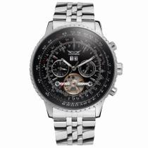 Relógio mecânico automático, três Dial calendário, jaraguar