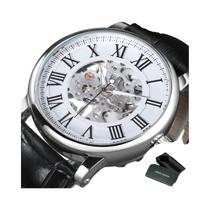 Relógio Mecânico Luxuoso Masculino Com Esqueleto, Ponteiros Luminosos E Pulseira De Couro WINNER, Relógio Mecânico Luxuoso Masculino Com Esqueleto, Ponteiros Luminosos E Pulseira De Couro WINNER,