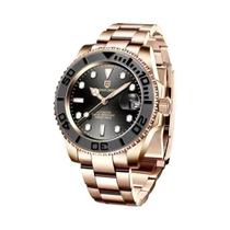 Relógio Mecânico Luxuoso Masculino De 40MM, Relógio Automático De Mergulho Com Vidro De Safira E