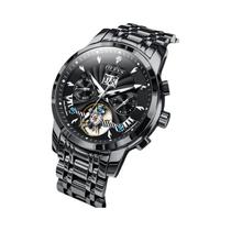 Relógio Mecânico Luxuoso Masculino OLEVS Automático Clássico Com Calendário Relógio De Pulso