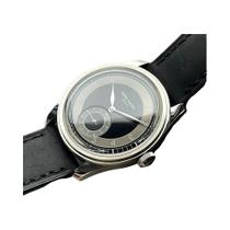 Relógio Mecânico Manual Masculino Com Mostrador De Esmalte Preto De 38MM À Prova d'Água Com Pulseira