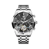 Relógio Mecânico Masculino De Moda OLEVS 6619 Com Vidro Em Forma De Diamante E Automático