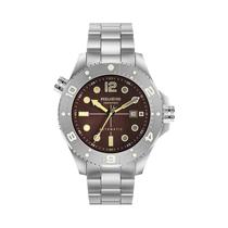 Relógio Mecânico Profissional Para Mergulho 50Bar Em Aço Inoxidável 316L Com Cristal De Safira E