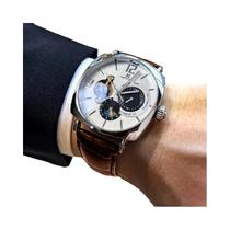 Relógio Mecânico Vintage Masculino Com Mostrador Esqueleto, Caixa De Liga E Pulseira De Couro Relógio Mecânico Vintage Masculino Com Mostrador Esqueleto, Caixa De Liga E Pulseira De Couro