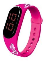 Relógio Medidor De Temperatura Barbie Fun Rosa - F0062-2 Relógio Medidor De Temperatura Barbie Fun Rosa - F0062-2