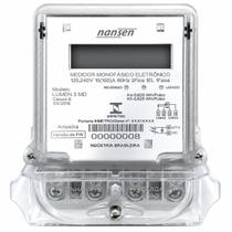 Relógio Medidor Energia Luz Consumo Monofásico Nansen