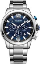 Relógio MEGIR Analógico Quartzo Cronógrafo 3ATM