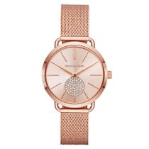Relógio MICHAEL KORS feminino rose strass MK3845/1JN