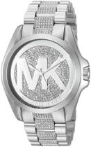 Relógio MichaelKors Mk6486 Cravejado Prata Completo