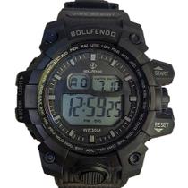 Relógio Militar Preto Digital Exclusivo Resistente Água Moda