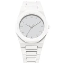 Relógio Minimalista Branco Quartz Leve Design Moderno