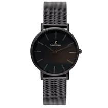 Relógio Minimalista Feminino Essence Full Black Santorini Elegance