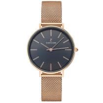 Relógio Minimalista Feminino Essence Rose Gold Santorini Elegance