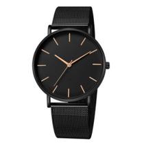 Relógio Minimalista Masculino Casual De Malha Ultrafina Inox