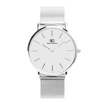 Relógio Minimalista Prata Saint Germain Harlem Silver 40mm