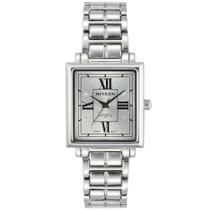 Relógio Miykon, vestido casual quadrado, quadrado, prata X2E83