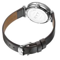 Relógio mod s8292l caixa prata, mostrador cinza, pulseira cinza