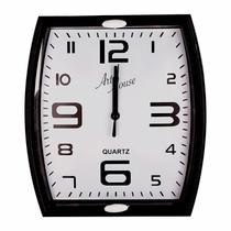 Relogio Moderno De Parede Analogico Continuo Decoração Silencioso Em Plastico 22 cm