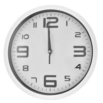 Relogio Moderno De Parede Analogico Continuo Decoração Silencioso Em Plastico 30 cm