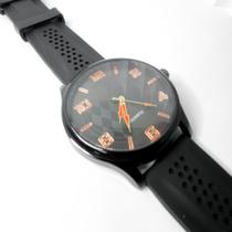 Relógio moderno modelo losango masculino pulseira silicone tendência - Filó Modas