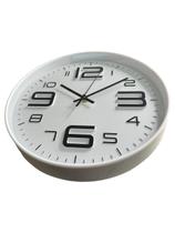 Relógio Moderno Sofisticado Caixa Branca Numeros Alto Relevo