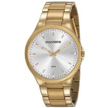 Relogio Mondaine 53714gpmvda1 Pulso Dourado Slim Fino