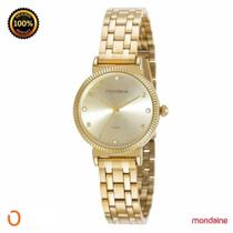 Relógio Mondaine Feminino 32360LPMVDE1 Aço PU Pedra