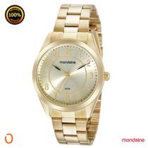 Relógio Mondaine Feminino 32445LPMVDE1 Dourado Fundo Champ