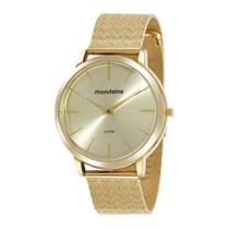 Relogio Mondaine Feminino 76784Lpmvde2 Casual Dourado Mesh