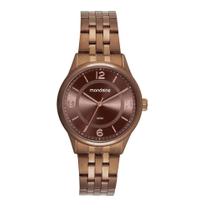 Relógio Mondaine Feminino Aço Marrom Elegante 32941LPMVME1