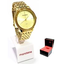 Relógio Mondaine Feminino Analógico Dourado 53815LPMVDE1