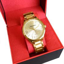Relógio Mondaine Feminino Analógico Dourado 53821LPMVDE1