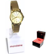 Relógio Mondaine Feminino Analógico Mesh de Aço 32494LPMVDE1
