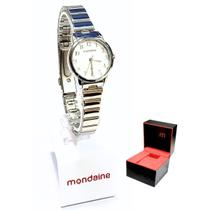 Relógio Mondaine Feminino Analógico Mini Prateado 32490L0MVNE2