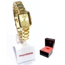 Relógio Mondaine Feminino Analógico Quadrado 32377LPMVDE1