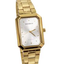 Relógio Mondaine Feminino Analógico Retangular Dourado 53766LPMVDE3 Relógio Mondaine Feminino Analógico Retangular Dourado 53766LPMVDE3